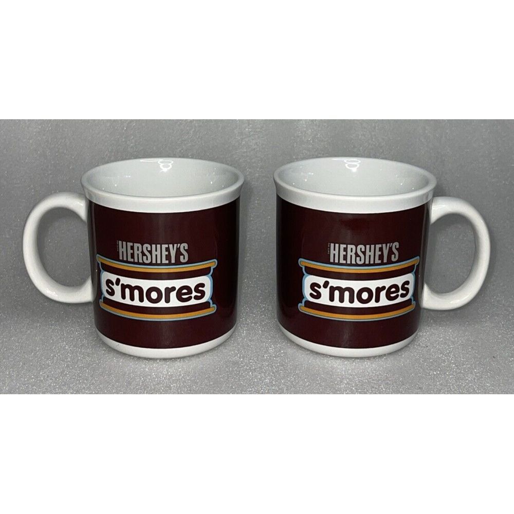 Lot of 2 Hershey's S'Mores Retro Colorway Coffee Mugs Vintage Great Condition‎